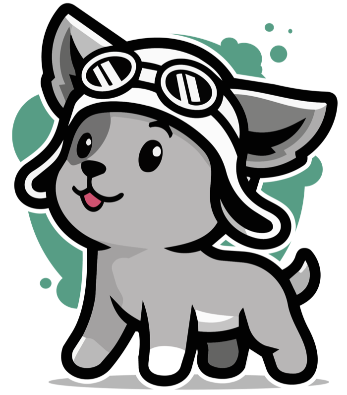 Phonics Quest puppy mascot